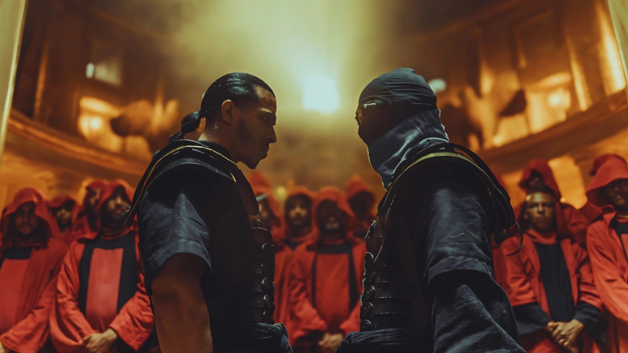 Moroccan rapper Dizzy DROS x French rapper Kekra photo from the Morap single Stk Stk Music Video, 2024