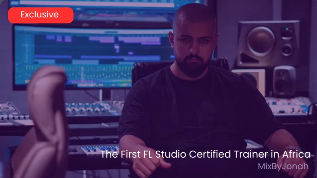 Moroccan producer Jonah posing at a studio during the filming the music video of “Cash & Flow” project for CIH bank and Lmorphine