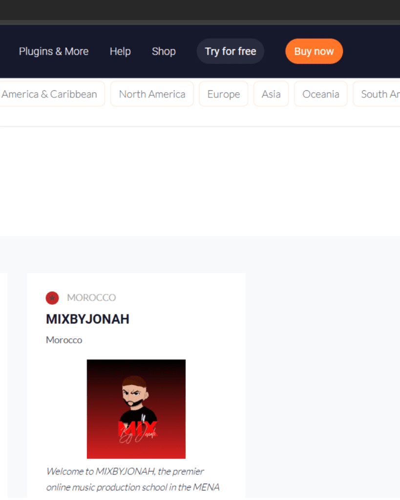 MixByJonah: The First FL Studio Certified Trainer in Africa Screenshot from Image-Line’s FL Studio Certified Trainers page, showing producer Jonah’s academy, MixbyJonah’s profile