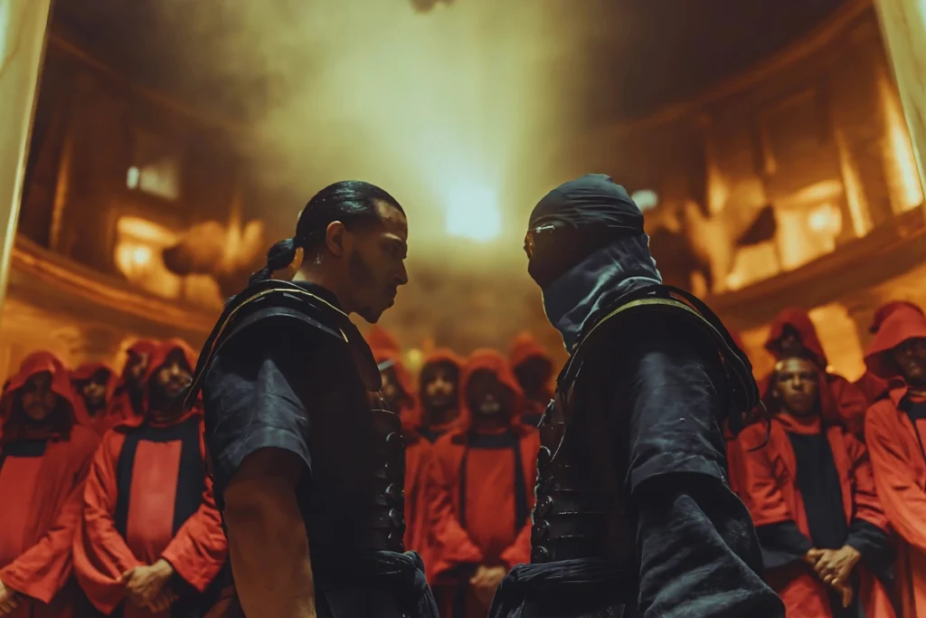 a still of Dizzy DROS x Kekra from the “STK STK” music video of the Norf Tape