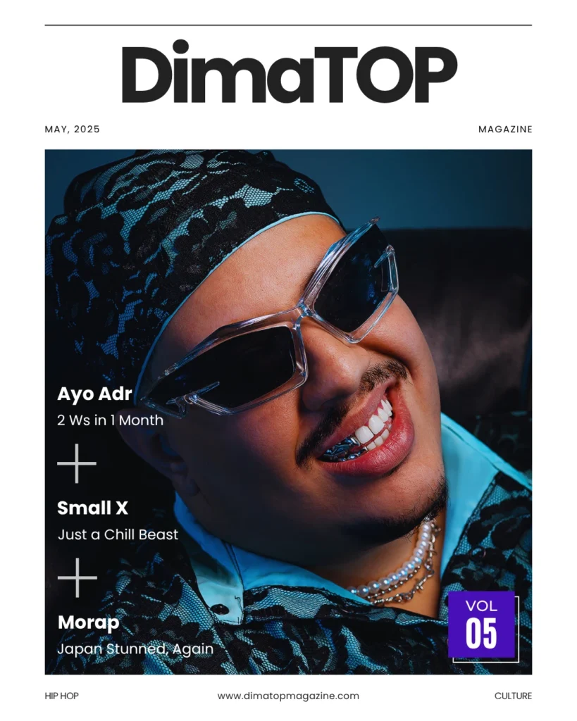 DimaTOP Magazine - Month May Cover featuring Moroccan Rapper Ayo Adr