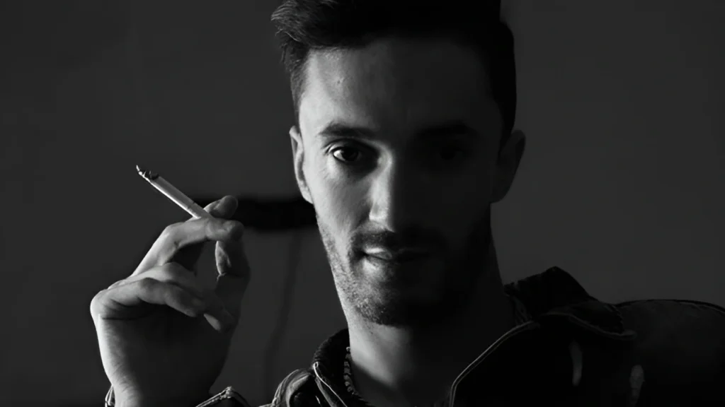 Pause Flow - Nihil Review posing with a cigarette for an ep cover