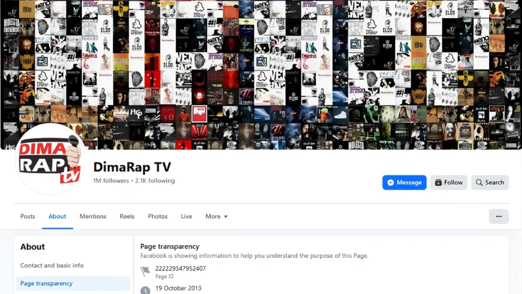 DimaRAP tv screenshot from Facebook