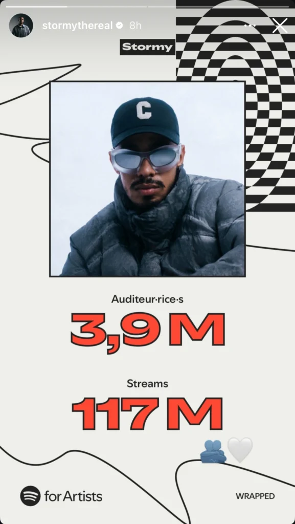 Stormy - Second Most streamed artist in Morocco